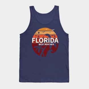 Florida T-Shirts Vintage FL Tee Vintage Florida Retro Tee Design Sunshine Men Women Kids Tank Top